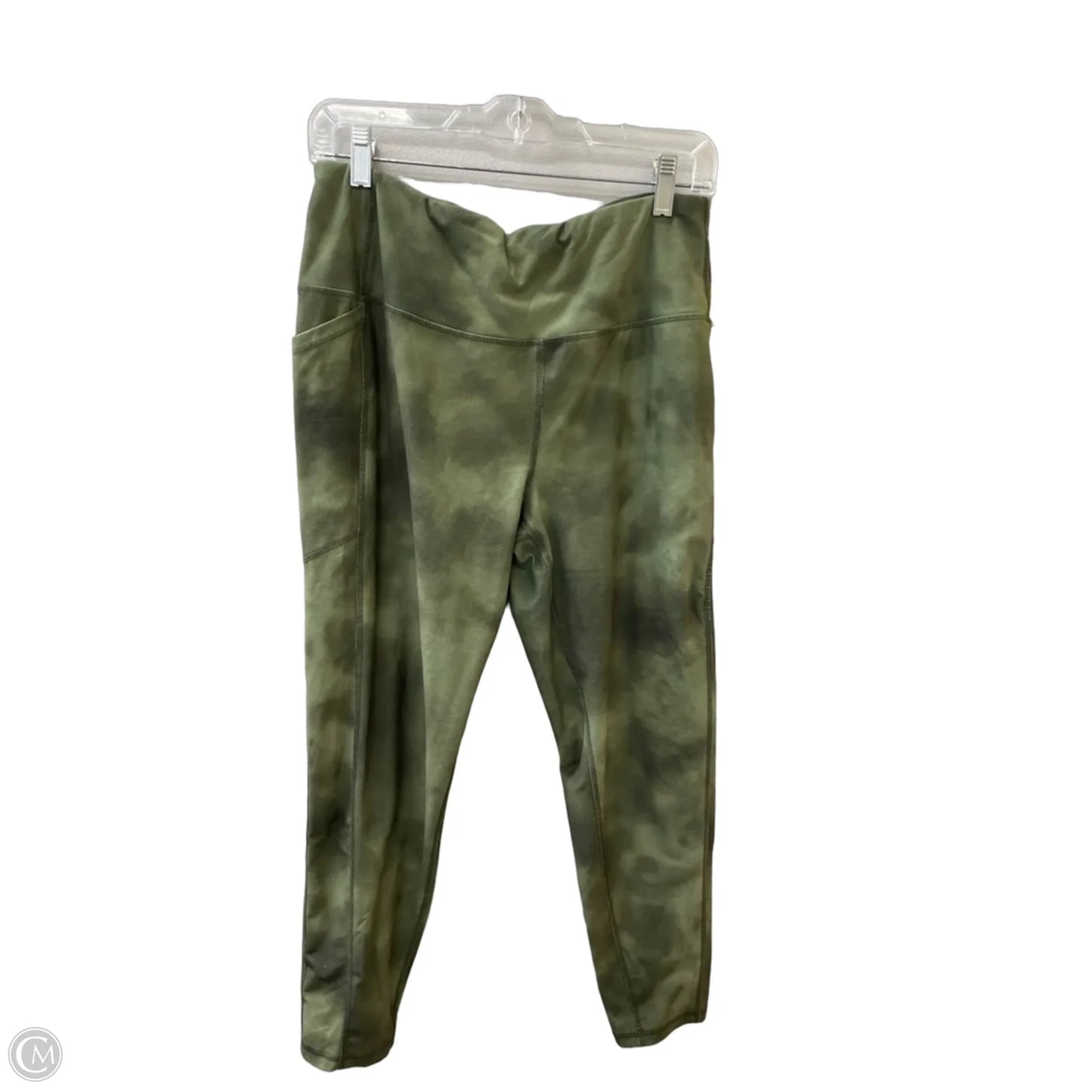 Athletic Leggings By Dsg Outerwear In Green, Size: L