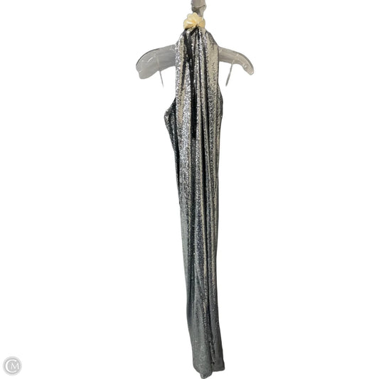 Dress Party Long By Fashion Nova In Silver, Size: Xl