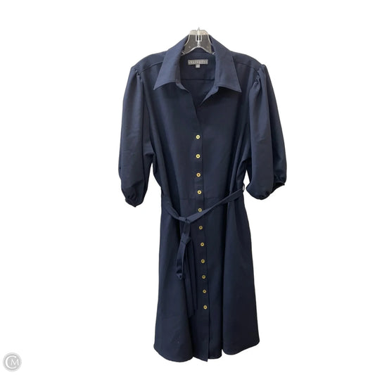 Dress Casual Short By Sharagano In Blue, Size: 1x