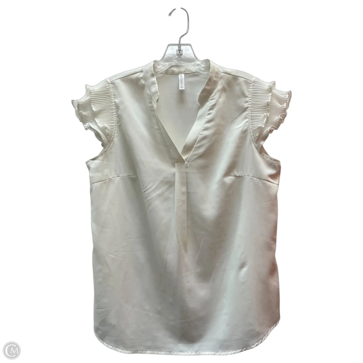 Top Sleeveless By SUCOLAN In White, Size: L