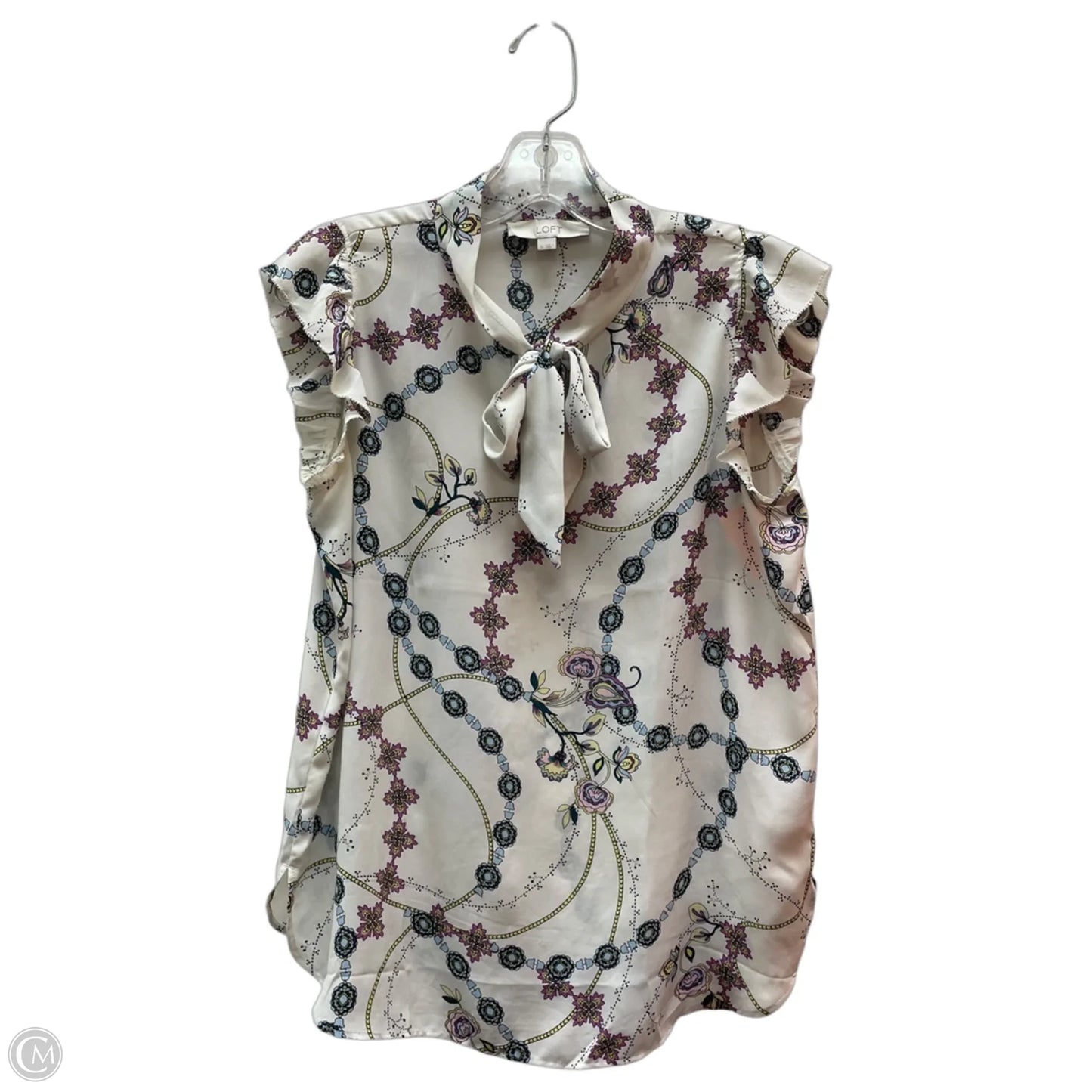Top Sleeveless Basic By Loft In Floral Print, Size: S