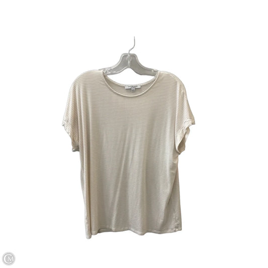 Top Short Sleeve Basic By Green Envelope In Cream, Size: M