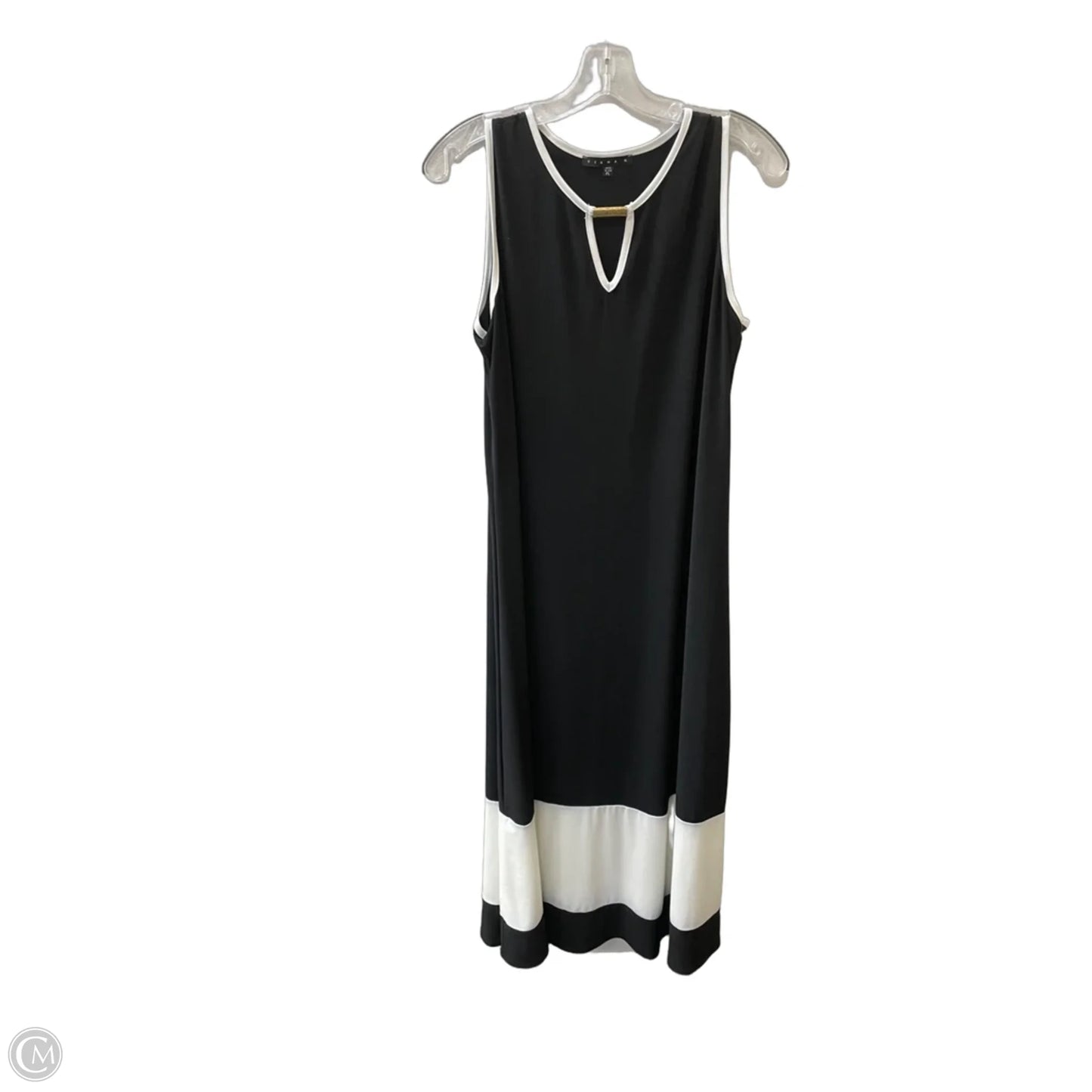 Dress Casual Midi By Tiana B In Black & White, Size: Lp