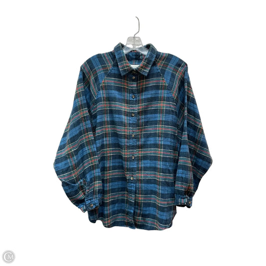 Top Long Sleeve By American Eagle In Blue, Size: M