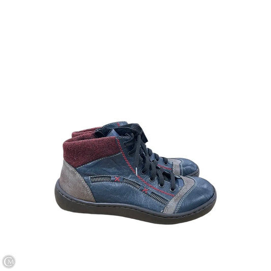 Boots Ankle Flats By Riekers In Blue, Size: 10