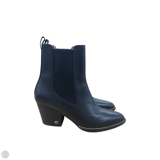 Boots Designer By Coach In Black, Size: 10