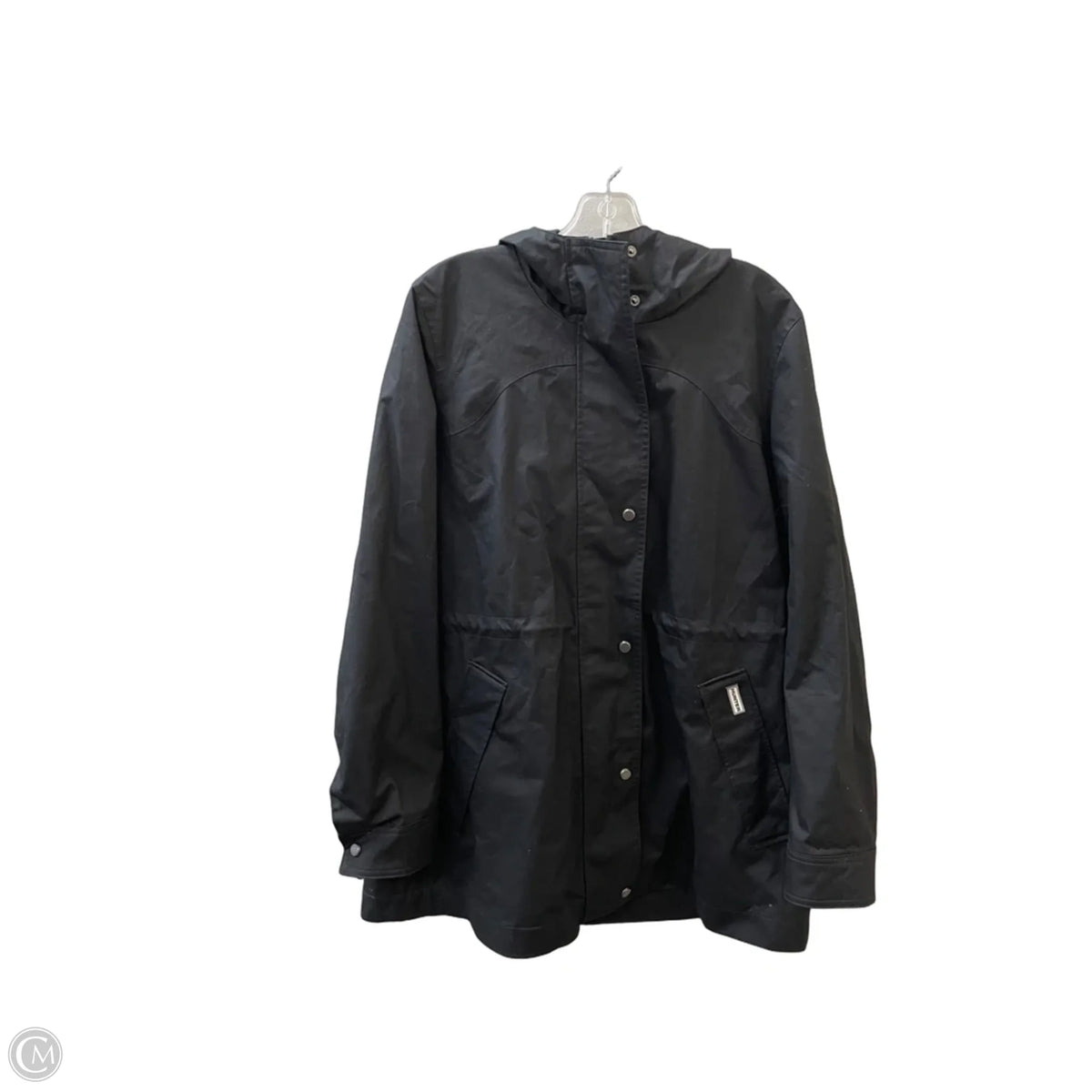 Coat Raincoat By Hunter In Black, Size: L