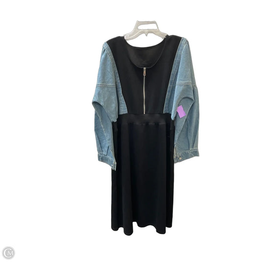 Dress Casual Midi By Cme In Blue, Size: 4x