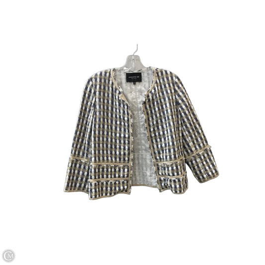 Blazer Designer By Lafayette 148 In Blue, Size: M