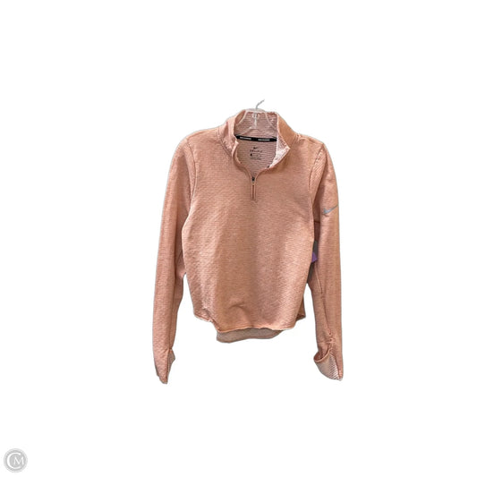 Athletic Sweatshirt Collar By Nike In Peach, Size: Xs