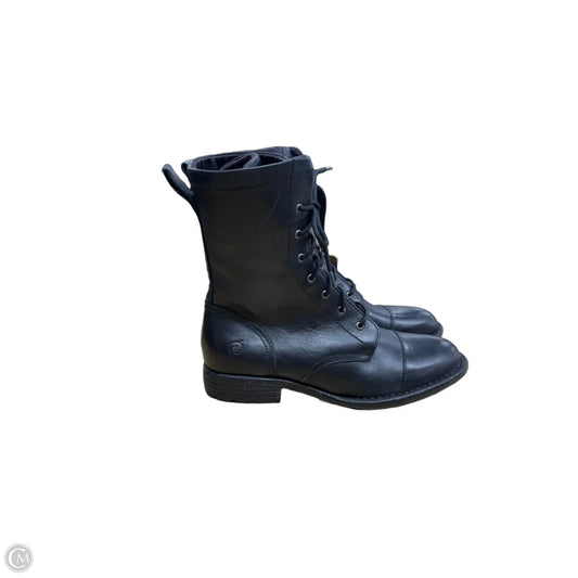 Boots Ankle Flats By Born In Black, Size: 6.5