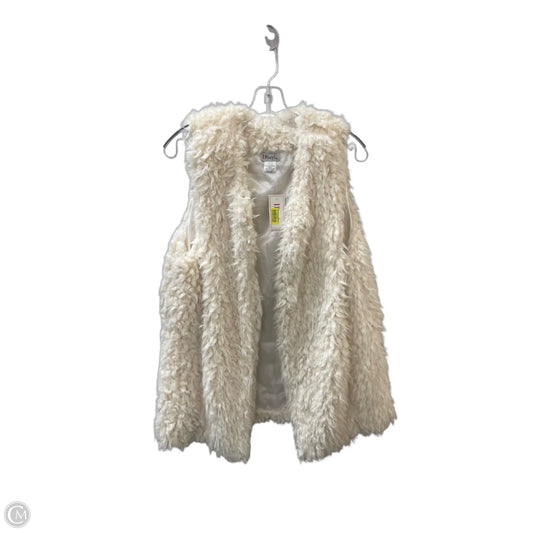 Vest Faux Fur & Sherpa By Ruyi In White, Size: Xl