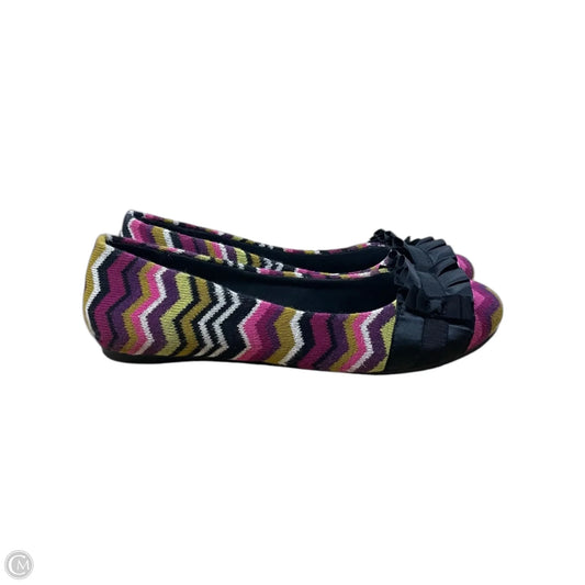 Shoes Flats By Fergalicious In Pink & Purple, Size: 9