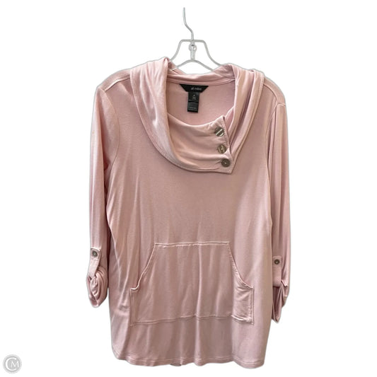 Top Long Sleeve By Ali Miles In Pink, Size: M