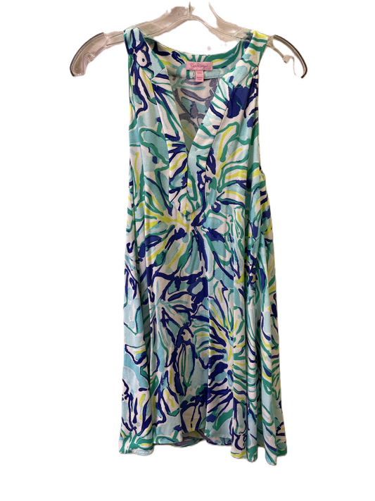 Dress Casual Midi By Lilly Pulitzer In Blue, Size: Xs