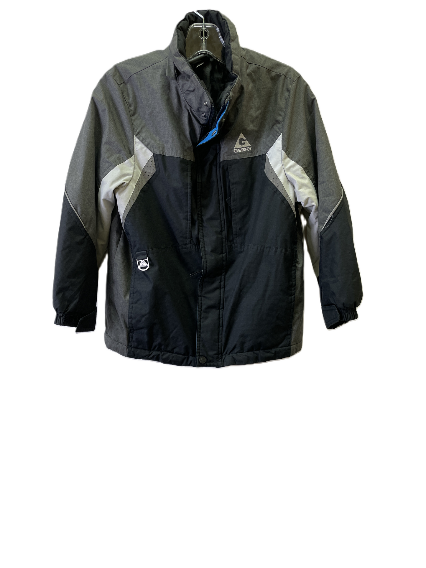 Athletic Jacket By Gerry In Black & Grey, Size: S