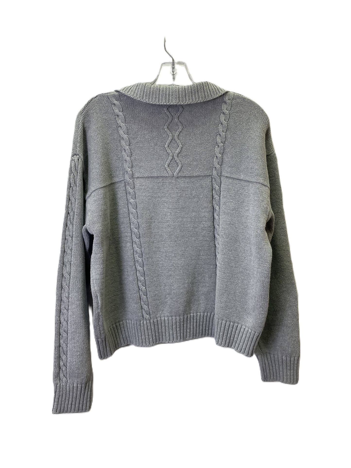 Sweater By Liz Wear In Grey, Size: L