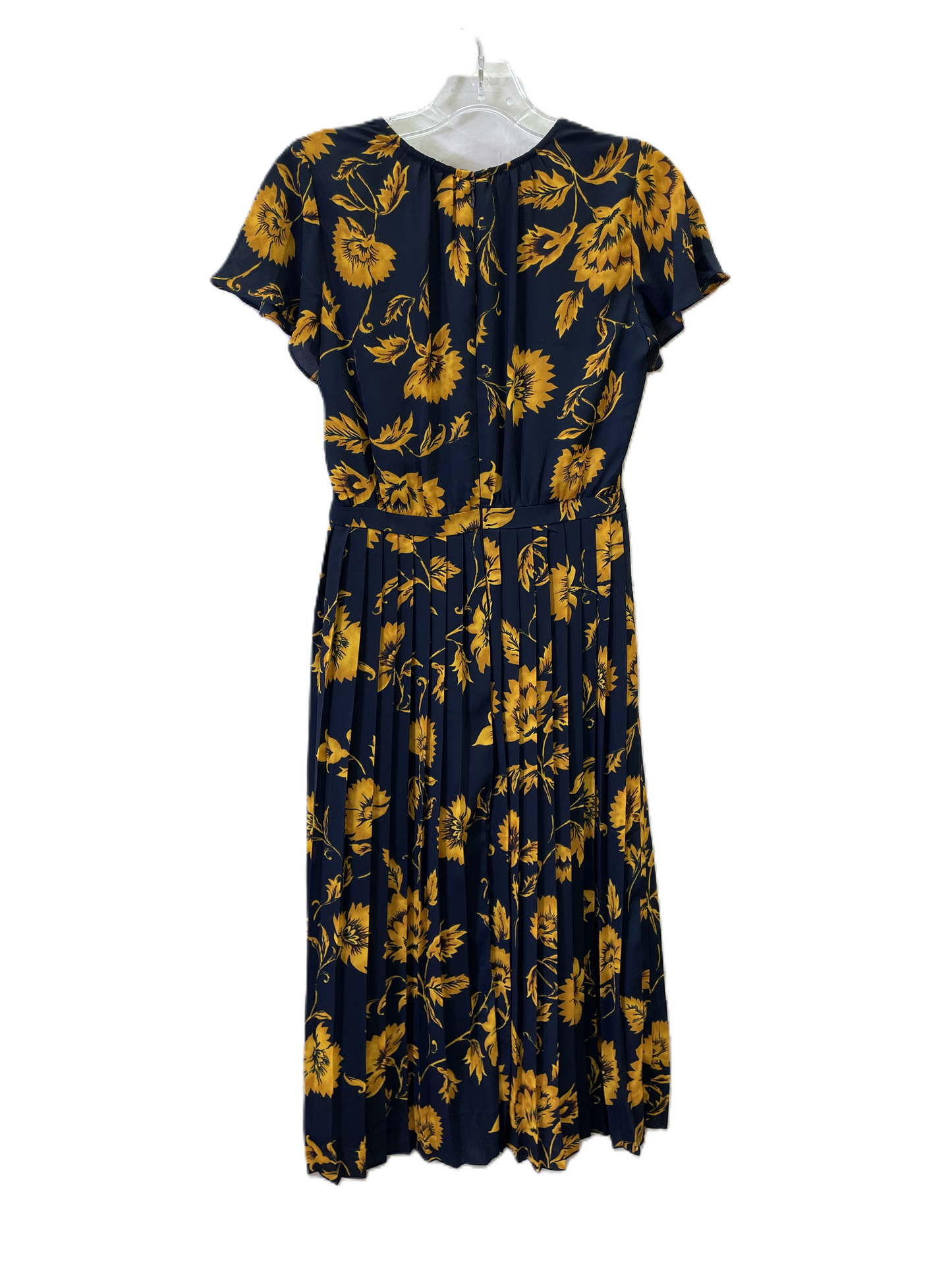 Dress Casual Midi By J. Crew In Blue & Yellow, Size: 0