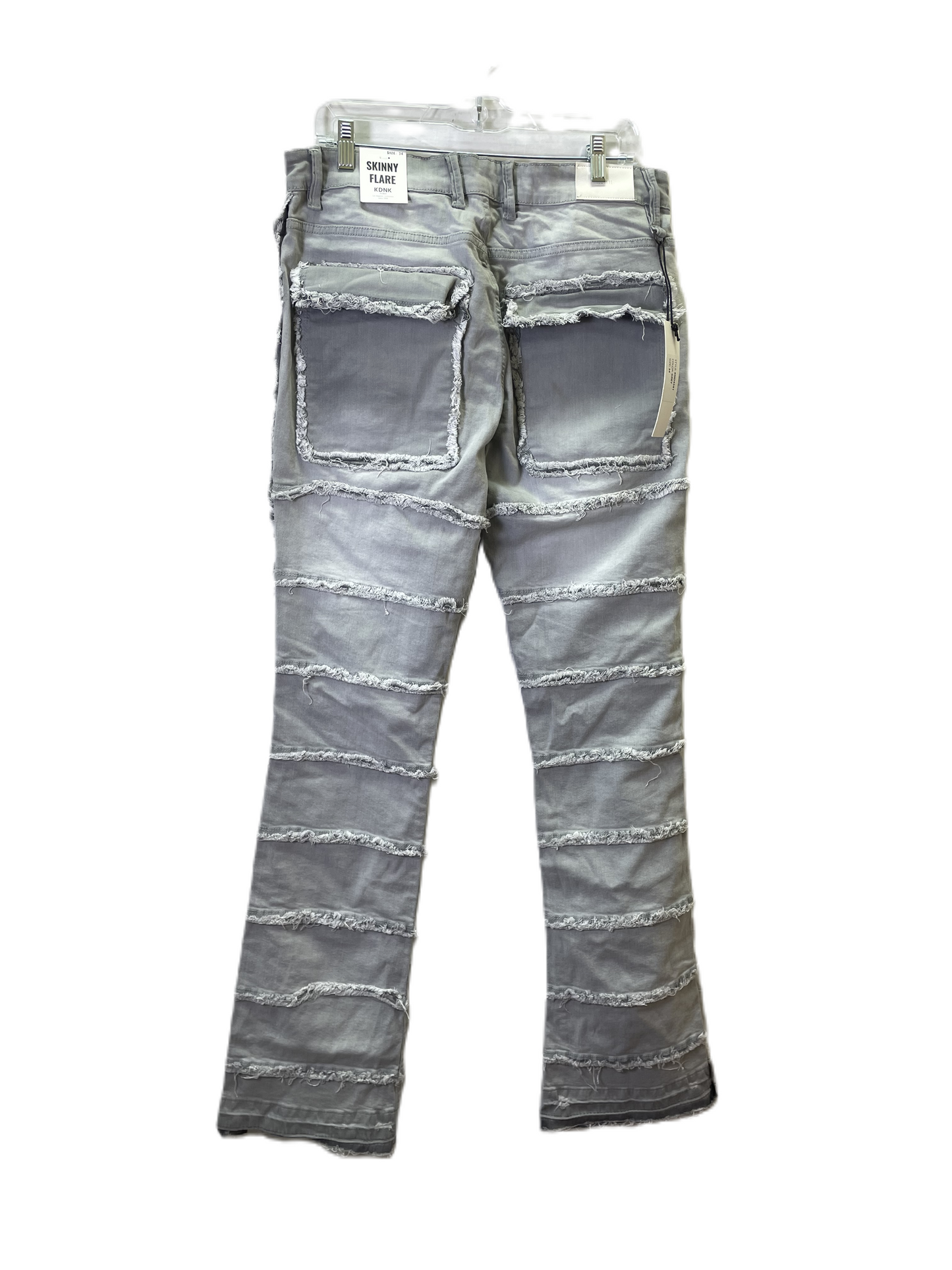 Jeans Flared By KDNK In Grey, Size: 18