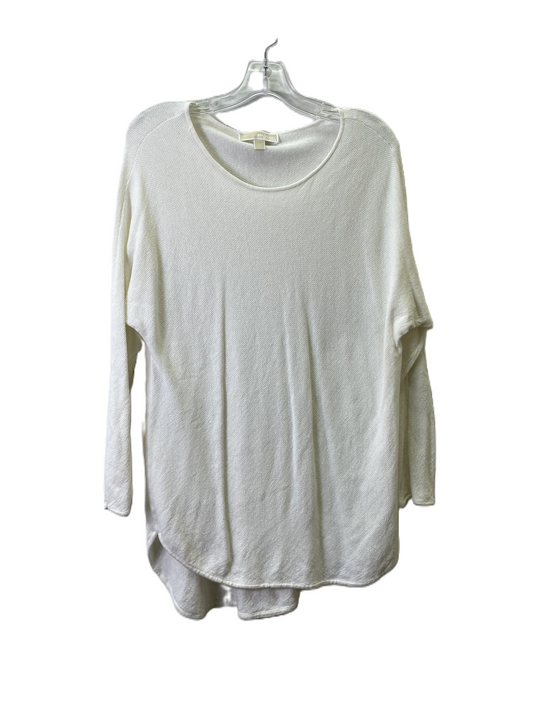 Top Long Sleeve By Michael By Michael Kors In White, Size: L