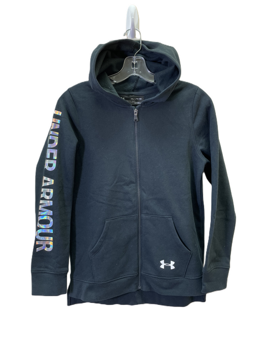 Athletic Sweatshirt Hoodie By Under Armour In Black, Size: M