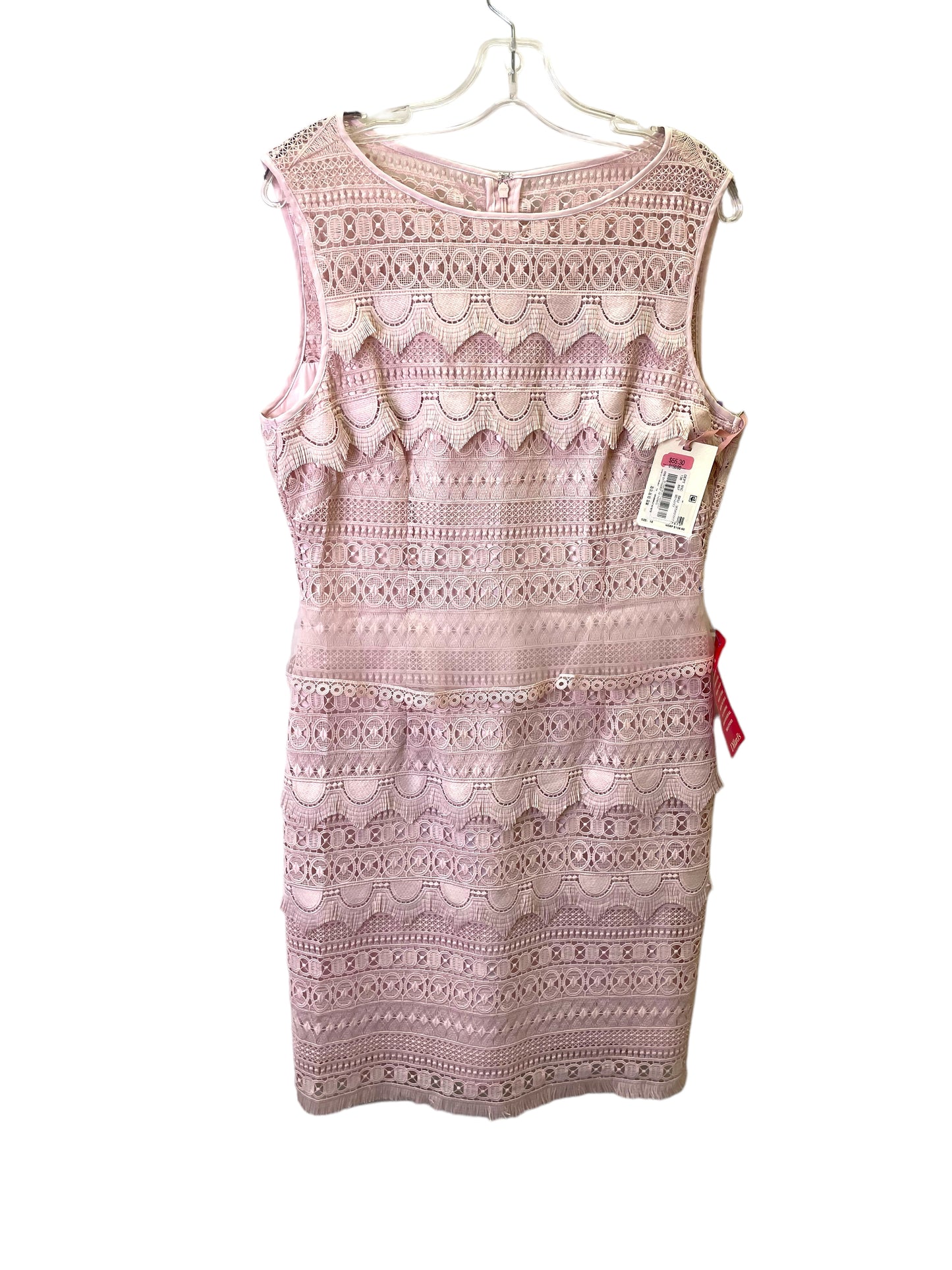 Pink Dress Casual Midi By Alex Marie, Size: 10