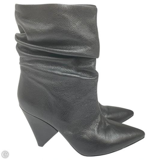 Boots Ankle Heels By Guess In Black, Size: 8