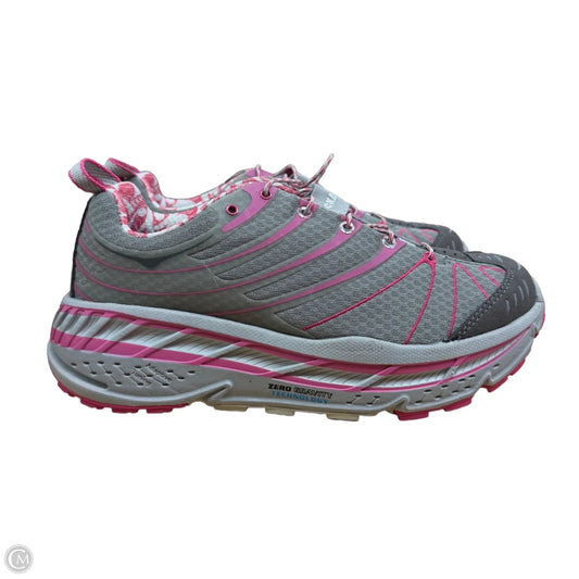 Shoes Athletic By Hoka In Grey, Size: 10