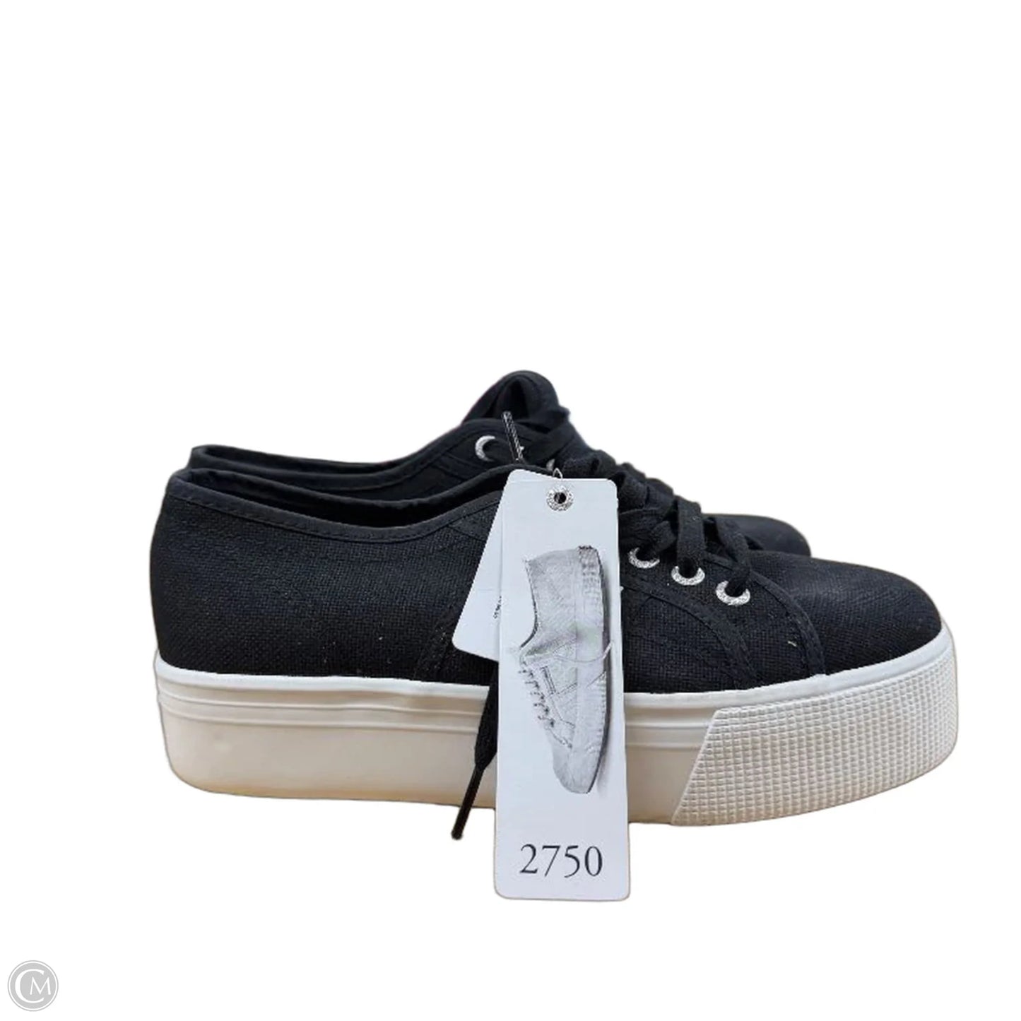 Shoes Athletic By Superga In Black, Size: 9