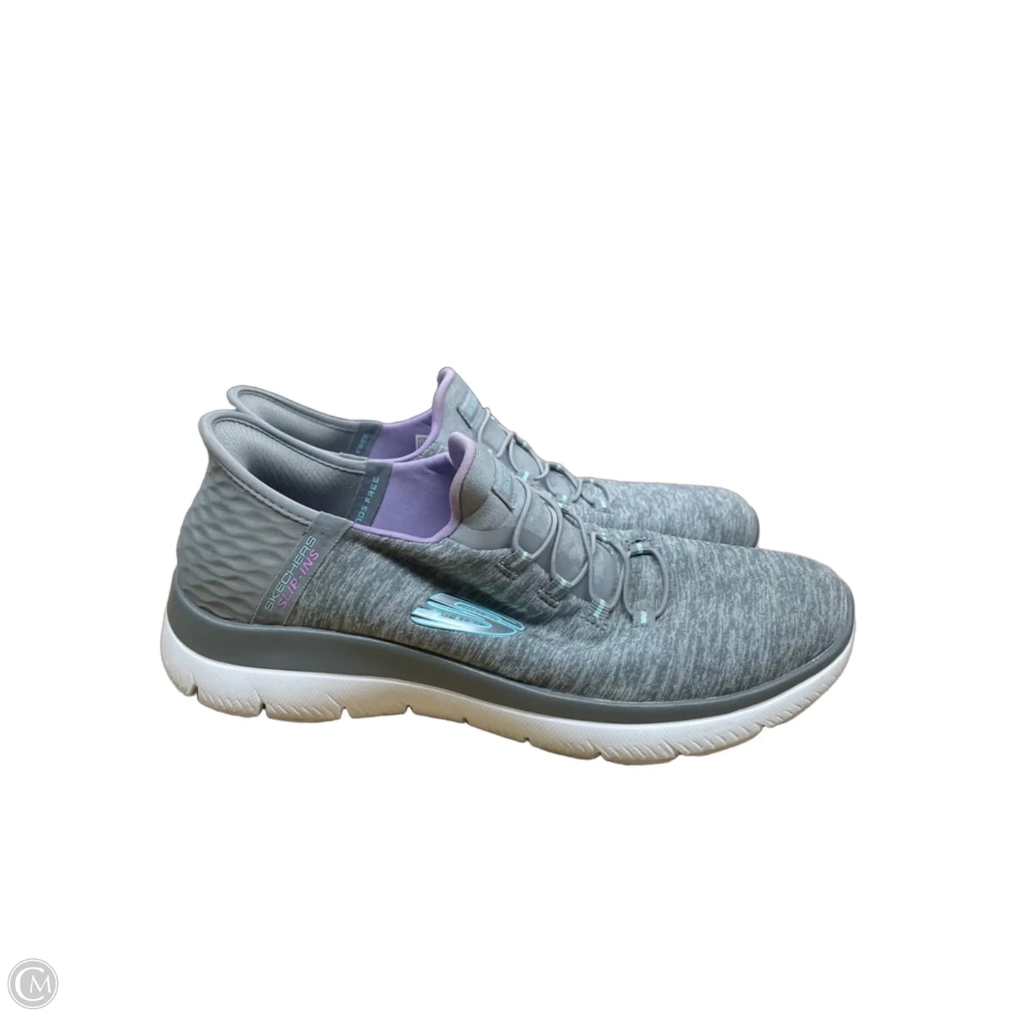 Shoes Athletic By Skechers In Grey, Size: 8.5