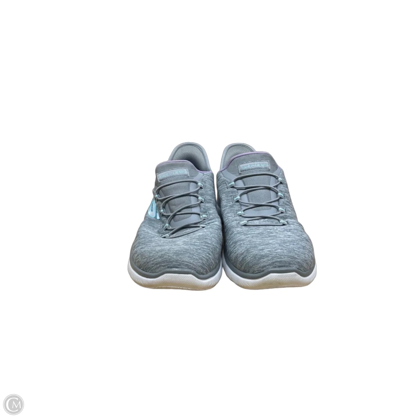 Shoes Athletic By Skechers In Grey, Size: 8.5