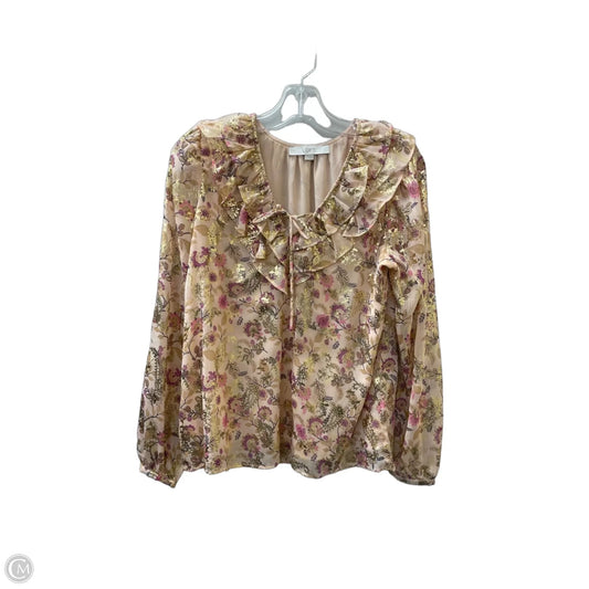 Top Long Sleeve By Loft In Pink, Size: S