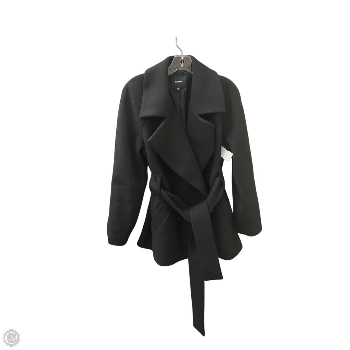 Coat Other By Express In Black, Size: M
