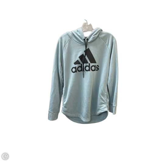 Sweatshirt Hoodie By Adidas In Blue, Size: S