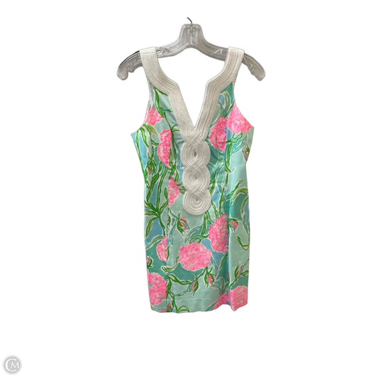 Dress Designer By Lilly Pulitzer In Green & Pink, Size: 2