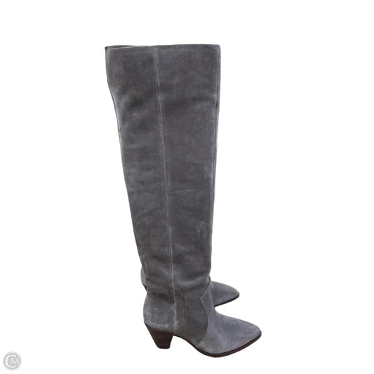 Boots Mid-calf Heels By Vince Camuto In Beige, Size: 5