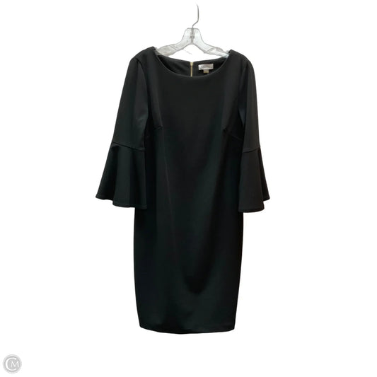 Dress Casual Midi By Calvin Klein In Black, Size: 14