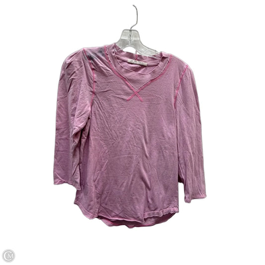 Top 3/4 Sleeve Basic By We The Free In Purple, Size: S