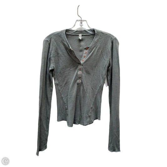 Top Long Sleeve By Free People In Grey, Size: S