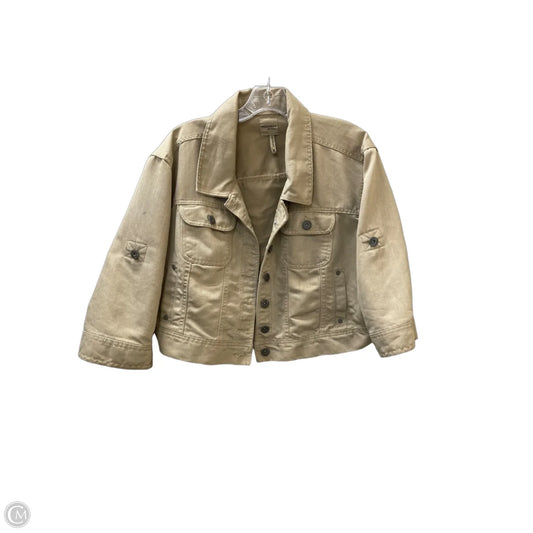 Jacket Denim By Highway In Beige, Size: 3x