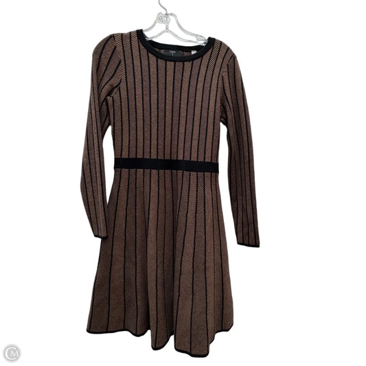Dress Casual Midi By Tahari In Black & Cream, Size: Xs