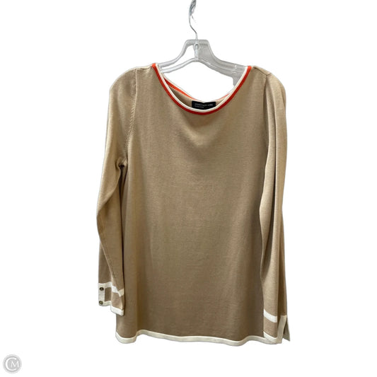 Sweater By Jones New York In Beige, Size: L
