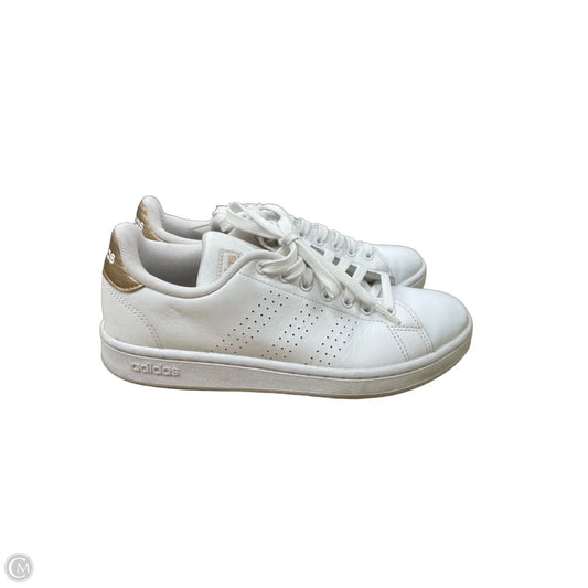Shoes Athletic By Adidas In White, Size: 8