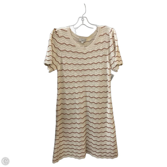 Dress Casual Midi By Loft In Cream, Size: M