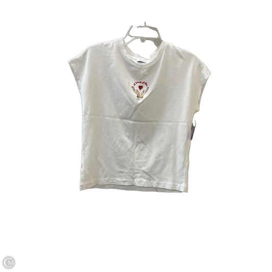 Top Sleeveless Designer By Sandro In White, Size: S