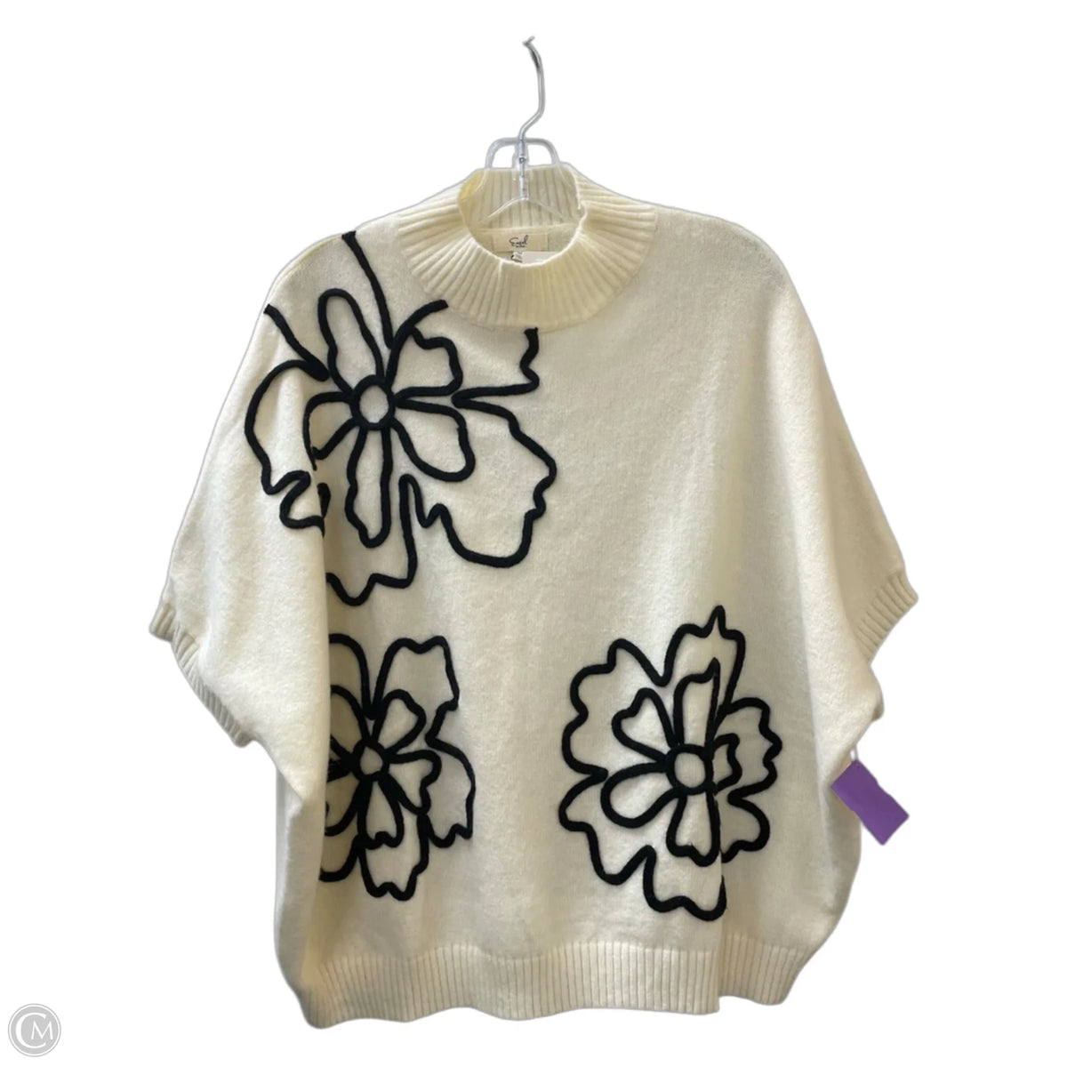 Sweater By Easel In Cream, Size: M