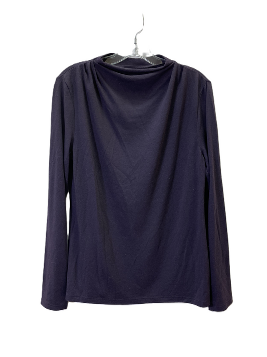 Sweater By Ann Taylor In Purple, Size: L