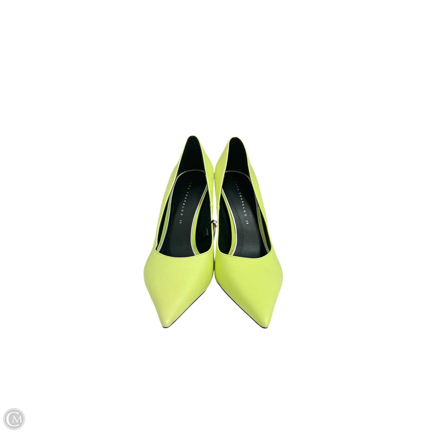 Shoes Heels Kitten By Zara In Green, Size: 8.5
