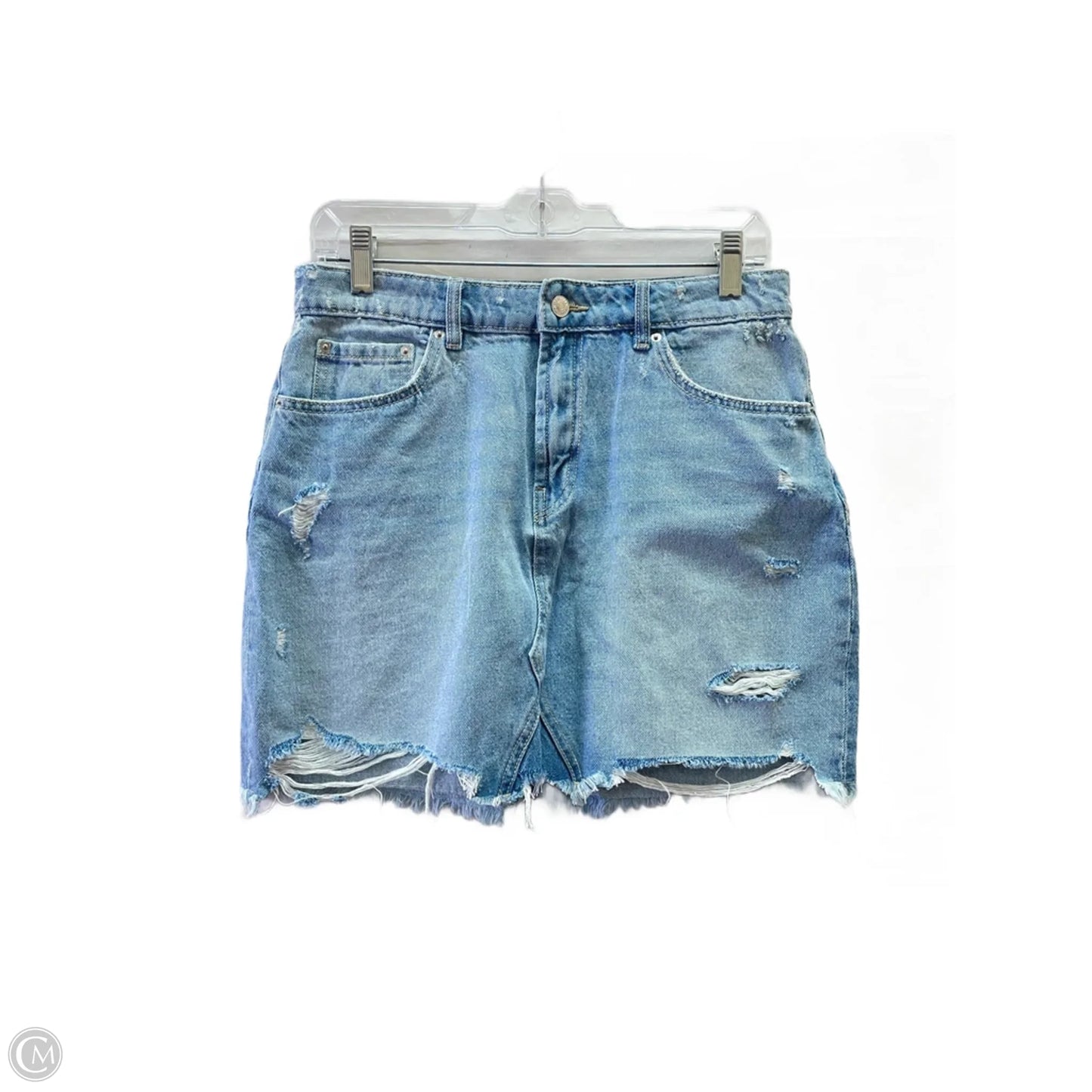 Skirt Mini & Short By Denim And Company In Blue, Size: 6