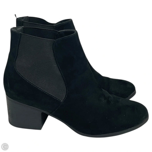 Boots Ankle Heels By Divided In Black, Size: 8.5